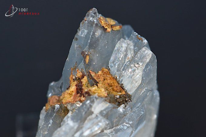 cristaux de baryte bleue