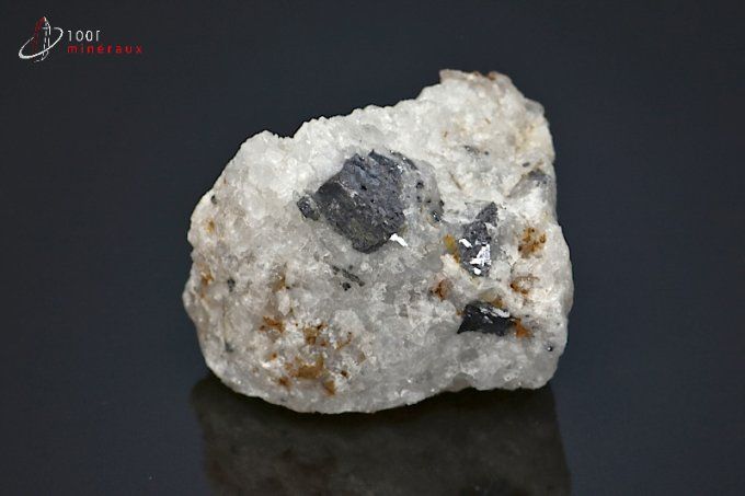 galene quartz mineraux