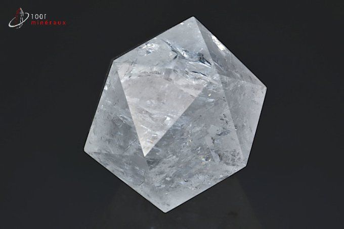 icosaedre en cristal de roche