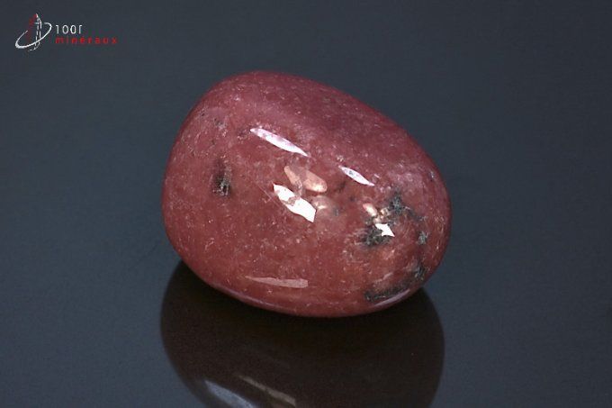 pierre de rhodonite polie