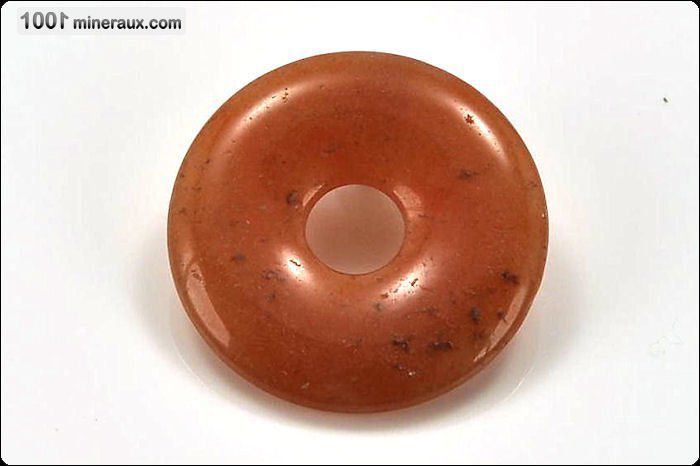 Pendentif donut Cornaline 3 cm / 6,5g / AC505
