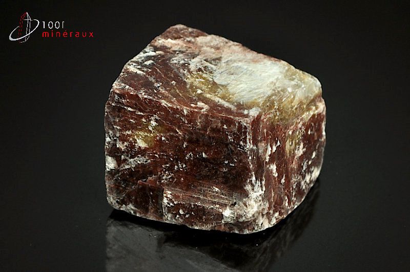 Calcite minéral rouge - Maroc - minéraux bruts 3,9cm / 103g / AJ159