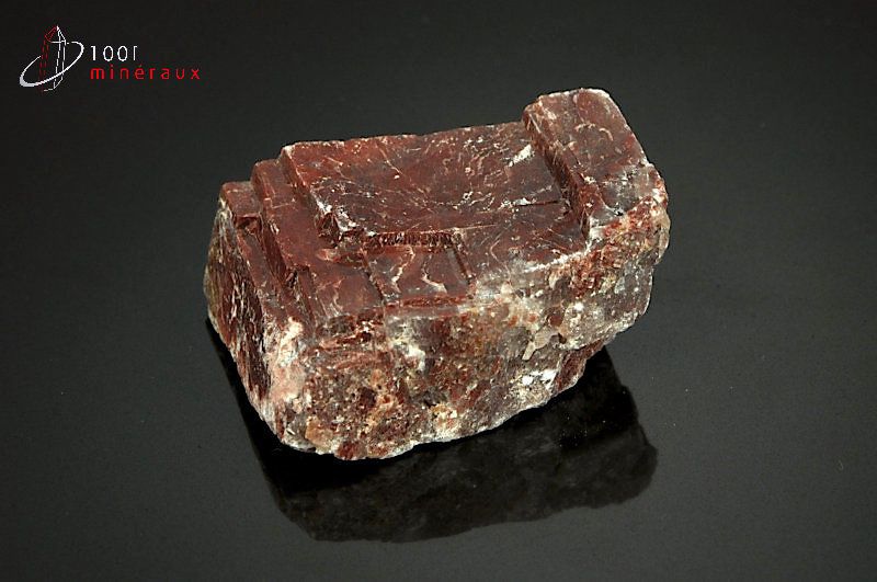Calcite minéral rouge - Maroc - minéraux bruts 4,6cm / 53g / AJ173