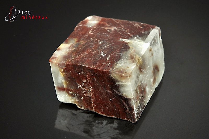 Calcite minéral rouge - Maroc - minéraux bruts 4cm / 104g / AJ174