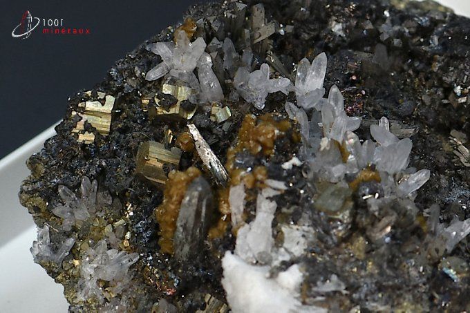 cristaux de mispickel ou arsenopyrite