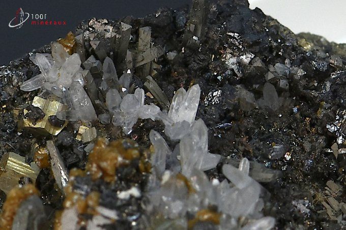 cristaux de mispickel ou arsenopyrite