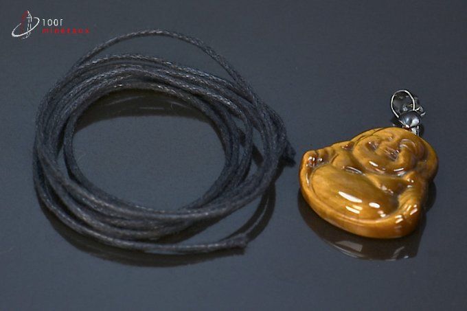 pendentif d'un bouddha en oeil de tigre