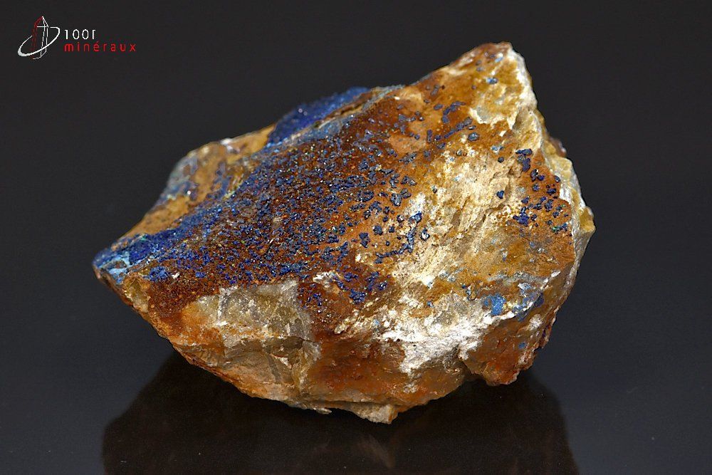 Azurite cristallisée - Maroc - minéraux à cristaux 7,3 cm / 249g / AN860