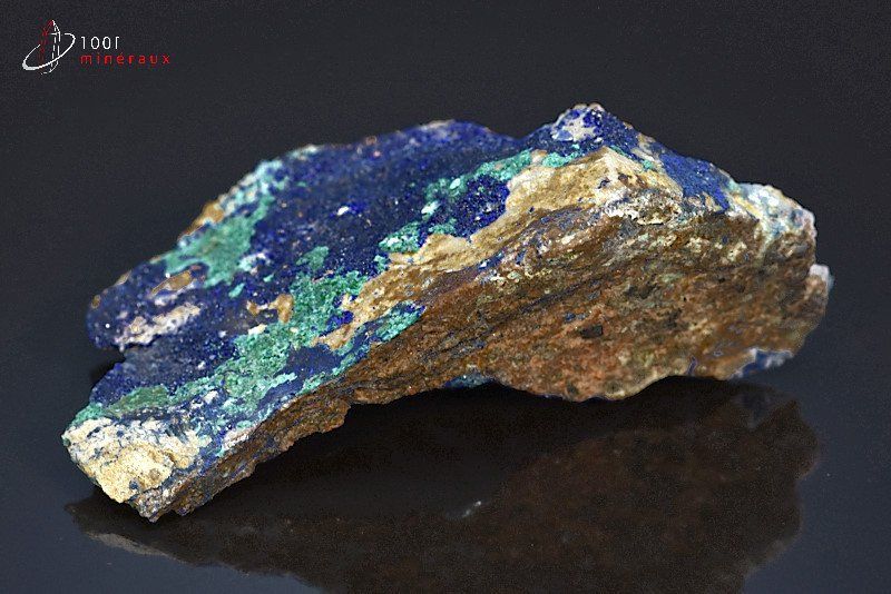 Azurite et Malachite - Maroc - minéraux à cristaux 7,9 cm / 128g / AN877