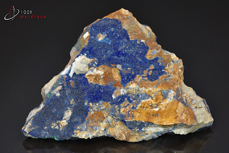 Azurite et Malachite - Maroc - minéraux à cristaux 8,6 cm / 98g / AN894