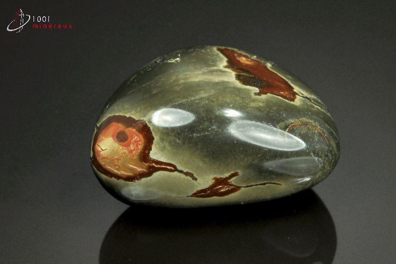 Jaspe poli galet - Madagascar - pierres polies 5,7 cm / 109g / AQ208