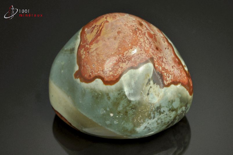 Jaspe poli galet - Madagascar - pierres polies 6,4 cm / 225g / AQ214