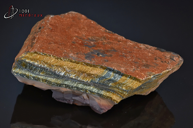 Grand bloc d'Oeil de tigre brut - Afrique du sud - minéraux bruts 13,4 cm / 966g / AQ798