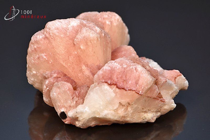 Stilbite rosée - Inde - Minéraux à cristaux 8,1 cm / 202g / AR424