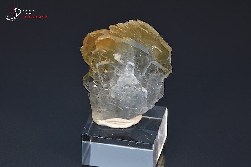 Baryte bleue - Maroc - minéraux à cristaux 2.9 cm / 11g / AR756