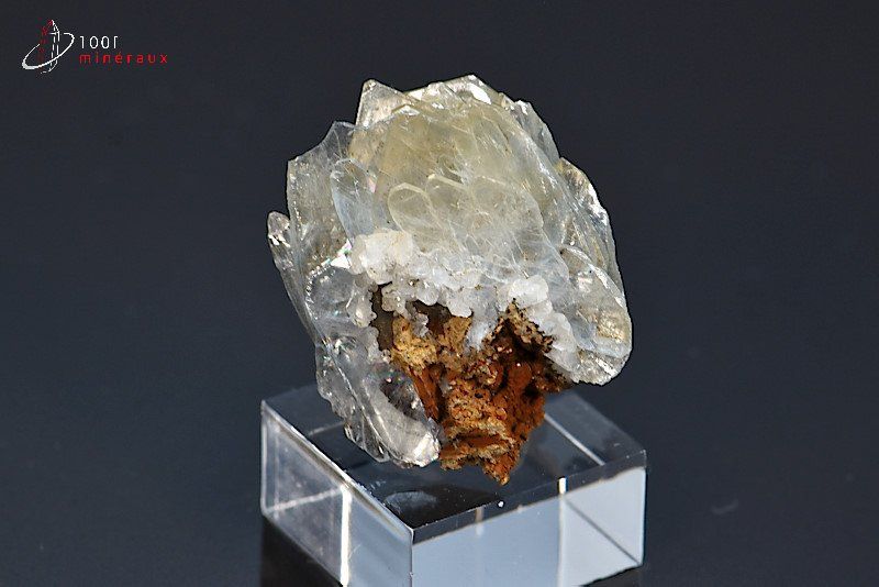 Baryte bleue - Maroc - minéraux à cristaux 2.8 cm / 9g / AR758