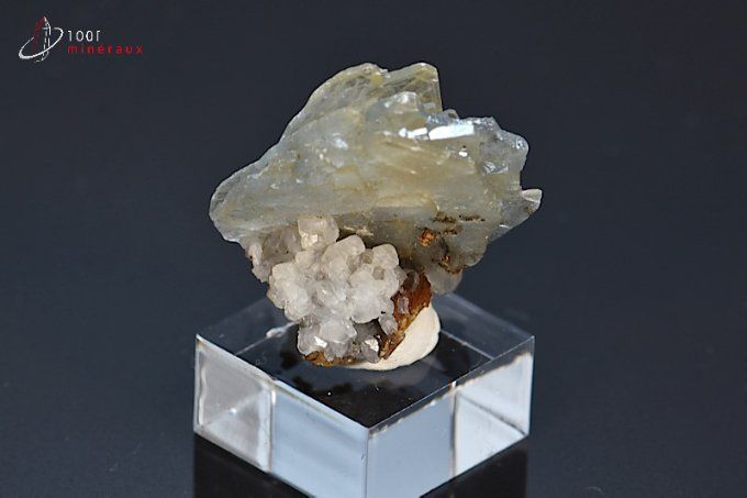 cristaux de baryte bleue