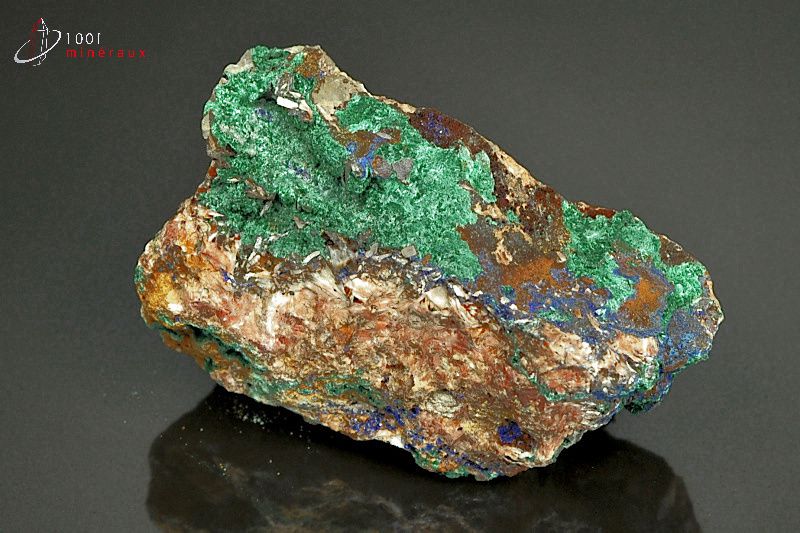 Malachite cristallisée - Maroc - minéraux à cristaux 5,7 cm / 93g / AS166