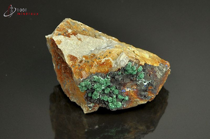 Malachite cristallisée - Maroc - minéraux à cristaux 4,9 cm / 77g / AS176