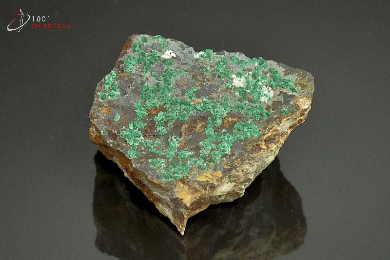 Malachite cristallisée - Maroc - minéraux à cristaux 4,8 cm / 76g / AS177