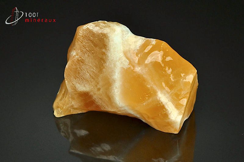 Calcite orange brute - Mexique - minéraux bruts 5,1 cm / 78g / AS35
