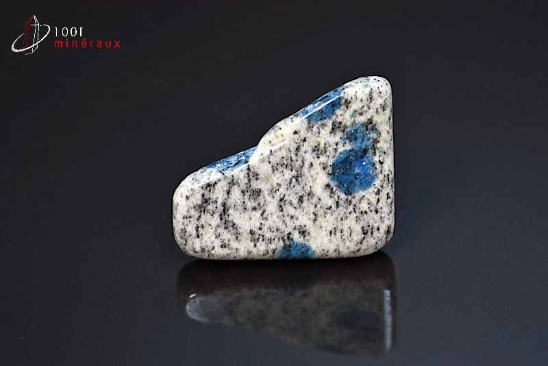 Azurite sur Granite poli - Pakistan - minéraux polis 2,7 cm / 6g / AT196