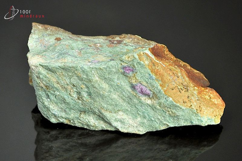 Fuchsite à rubis - Inde - minéraux bruts 8.9 cm / 164g / AT823