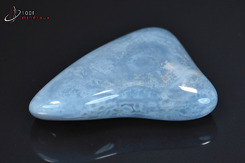 Calcédoine bleue polie - Namibie - pierres roulées 3,6 cm / 13g / AV692
