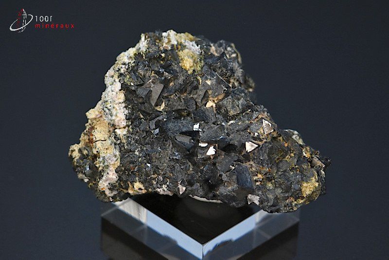Magnétite cristallisée - Maroc - minéraux à cristaux 5,1 cm / 75g / AV709