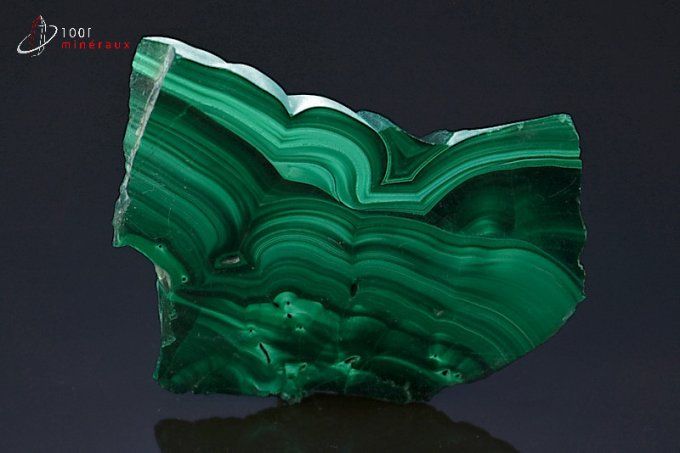 plaque polie de malachite mineraux