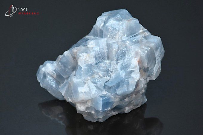 calcite minerale bleue brute