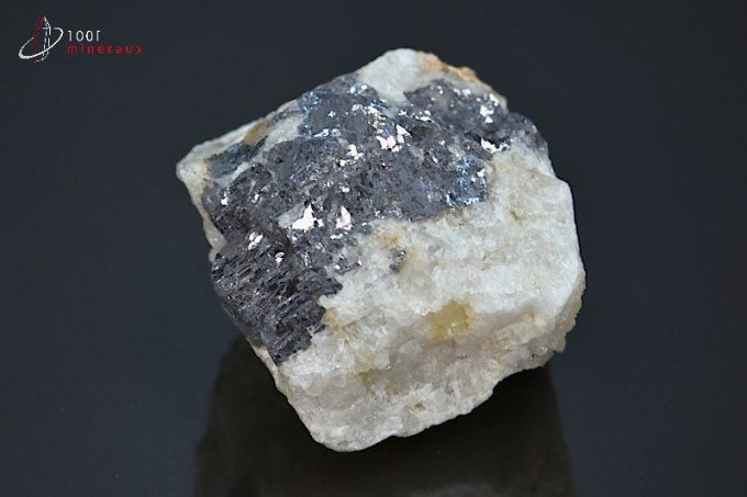 galene cristallisee sur roche