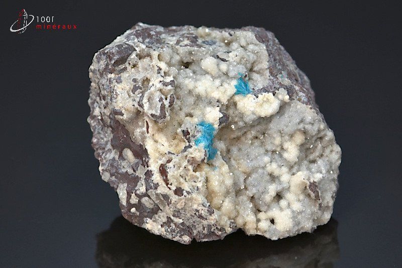 Cavansite sur Heulandite - Inde - minéraux à cristaux 5,3 cm / 110g / AW843