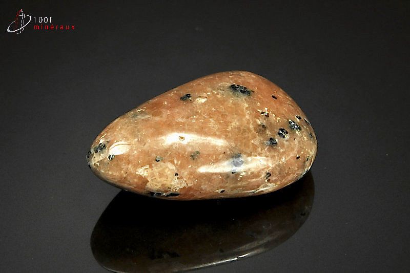 Calcite orange polie galet - Madacasgar - pierres polies 5.4 cm / 56g / AX317