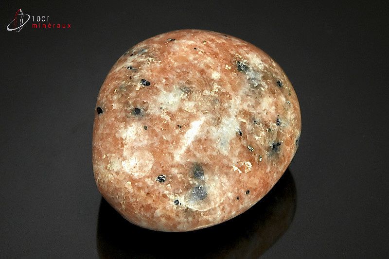 Calcite orange polie galet - Madacasgar - pierres polies 6 cm / 132g / AX329