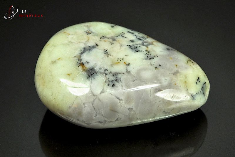 Opale à dendrites galet poli - Madagascar - pierres polies 6.5 cm / 113g / AX338