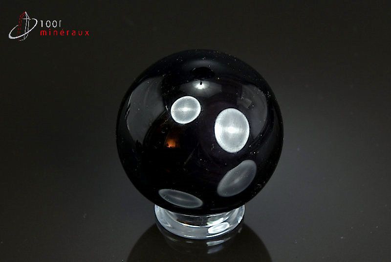 Sphère polie d'Oeil céleste - Madagascar - Sphère polie 6,2 cm / 299g / AX440