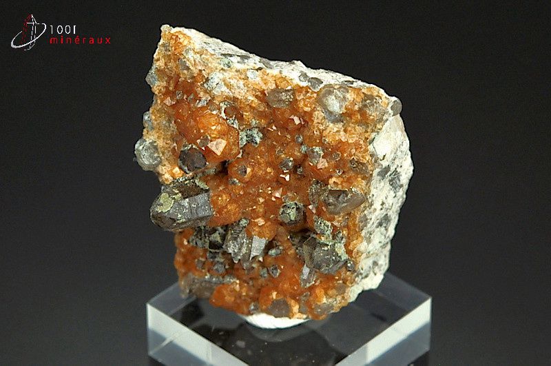 Spessartite - Chine - Minéraux à cristaux 4,1 cm / 40g / AX647