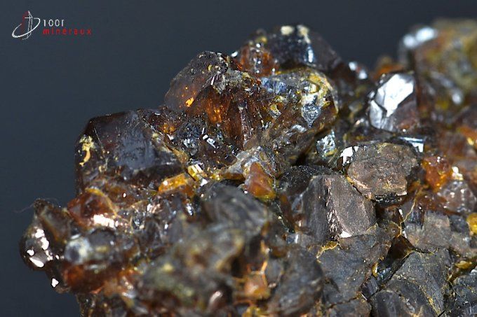 cristaux de blende ou sphalerite