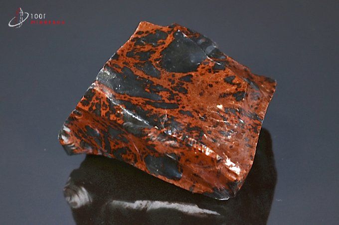 Obsidienne brune brute - Mexique - minéraux bruts 5,2 cm / 117g / AX74
