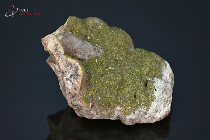 epidote et quartz mineraux