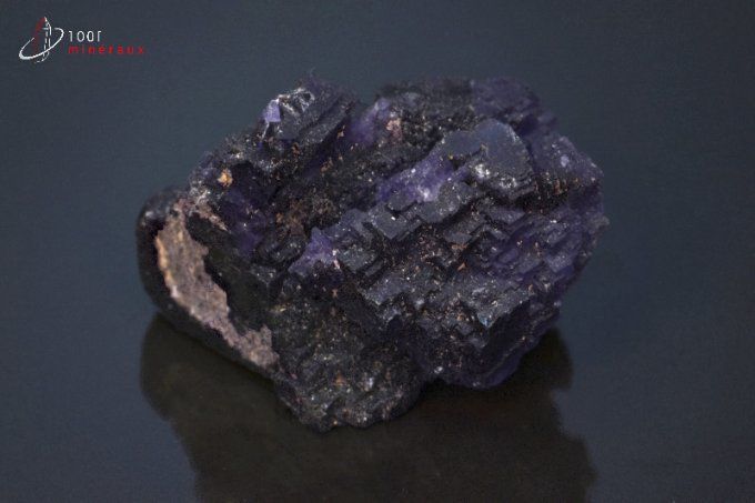 cristaux de fluorine violette