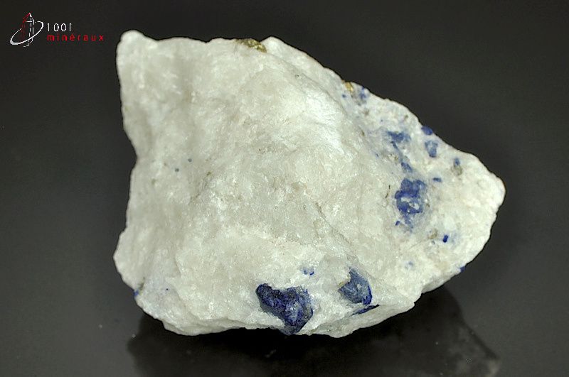 Lapis Lazuli sur Quartz - Afghanistan - minéraux à collectionner 7,6 cm / 198g / AX894
