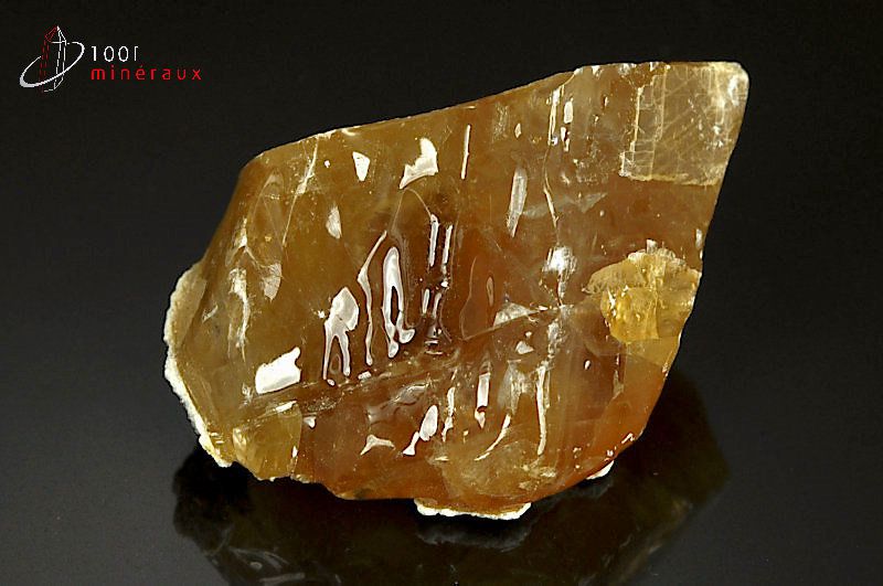 Calcite minéral miel - Mexique - minéraux bruts 4,8cm / 88g / AY36