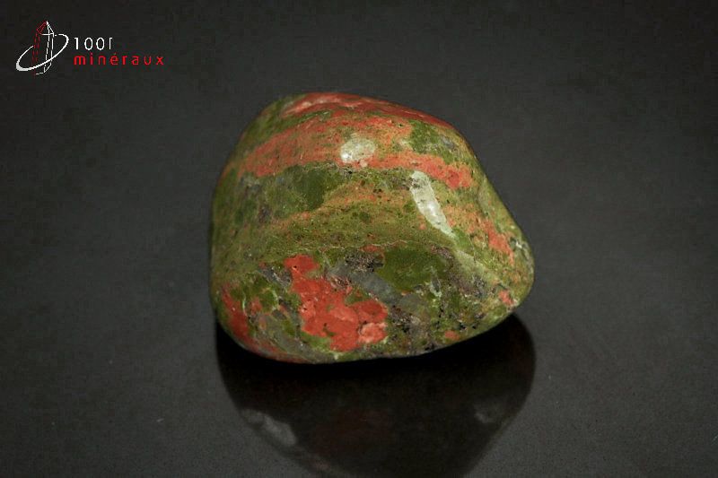 Unakite polie - Brésil - pierres roulées 2,9cm / 20g / AY450