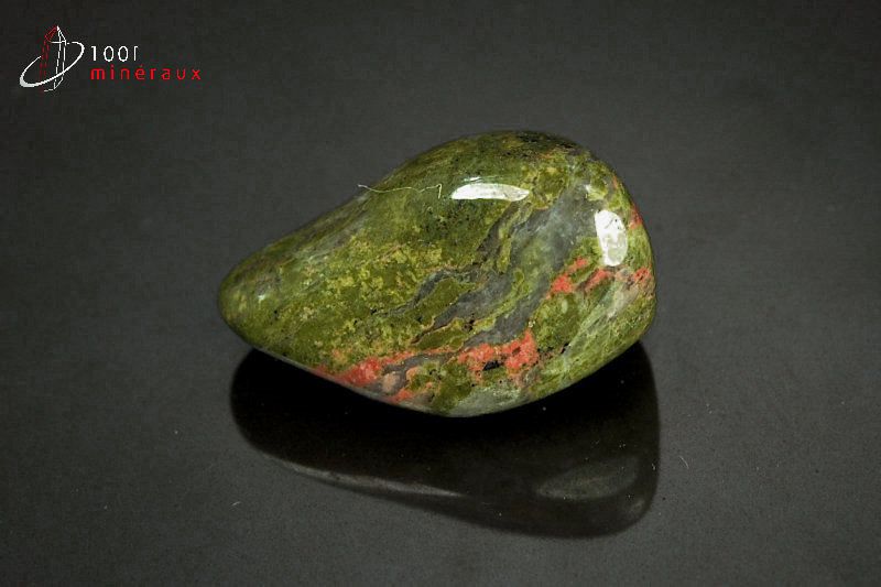 Unakite polie - Brésil - pierres roulées 3,1cm / 17g / AY452