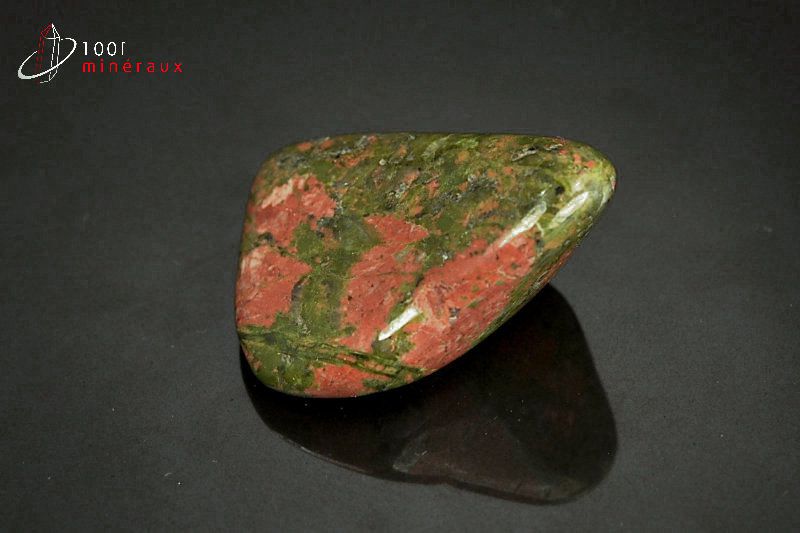 Unakite polie - Brésil - pierres roulées 3,5cm / 16g / AY457