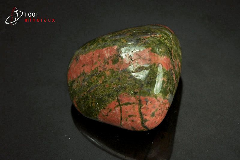Unakite polie - Brésil - pierres roulées 3,2cm / 26g / AY461