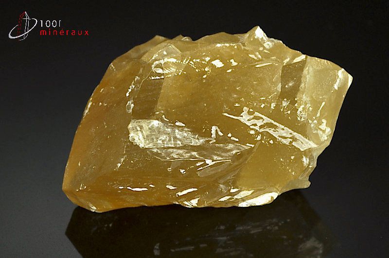 Calcite minéral miel - Mexique - minéraux bruts 5,8cm / 140g / AY47