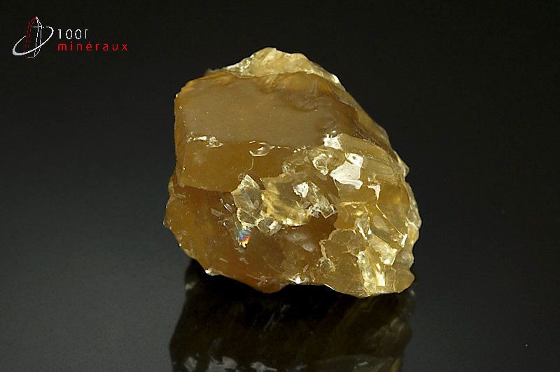 Calcite minéral miel - Mexique - minéraux bruts 4,3cm / 94g / AY54